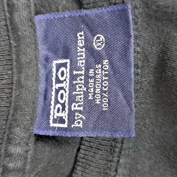 Vintage Y2K Polo by Ralph Lauren XL black & red horsemen casual preppy t-shirt - Picture 5 of 5